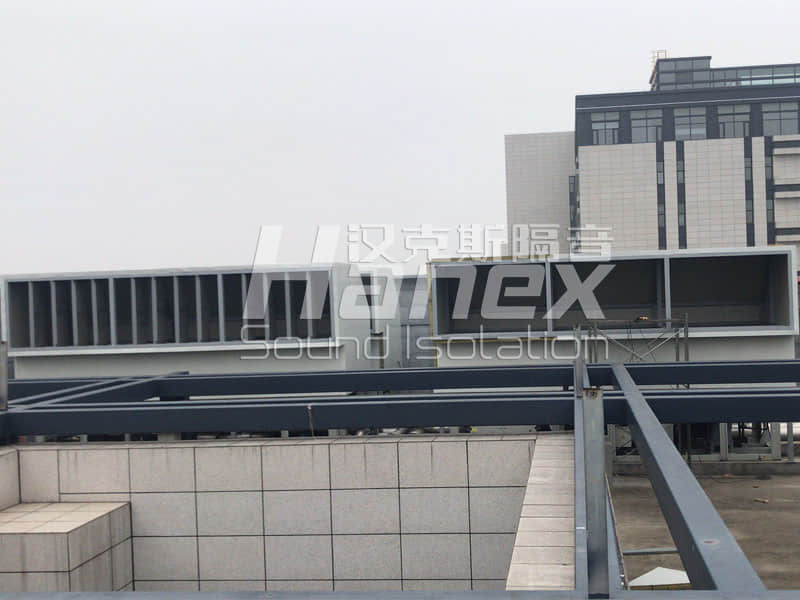 屋頂風冷熱泵機組降噪項目案例-杭州市中醫院丁橋分院
