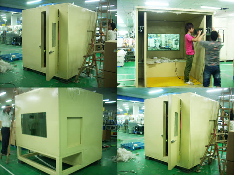 洗碗機生產線測試隔音房設計項目案例-杭州松下住宅電器